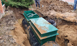 Септик Евролос Грунт 25 - фото монтажа - 6